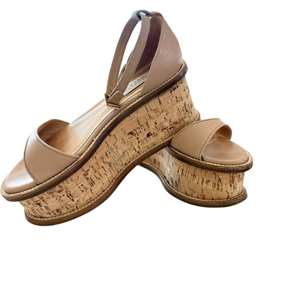 GABRIELA HEARST Cyrene Leather Platform In Sand Size 6.5 - Picture 11 of 13